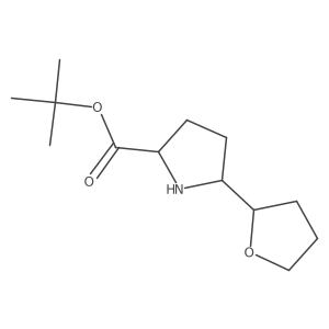 Tert-butyl 5-(oxolan-2-yl)pyrrolidine-2-carboxylate结构式
