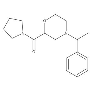 4-(1-Phenylethyl)-2-(pyrrolidine-1-carbonyl)morpholine结构式