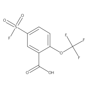 5-(Fluorosulfonyl)-2-(trifluoromethoxy)benzoic acid Structure