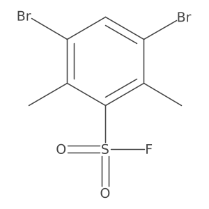 3,5-Dibromo-2,6-dimethylbenzene-1-sulfonyl fluoride结构式