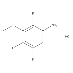 2,4,5-Trifluoro-3-methoxyaniline hydrochloride结构式