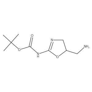 tert-butyl N-[5-(aminomethyl)-4,5-dihydro-1,3-oxazol-2-yl]carbamate结构式