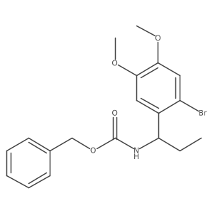 benzyl N-[(1R)-1-(2-bromo-4,5-dimethoxyphenyl)propyl]carbamate结构式