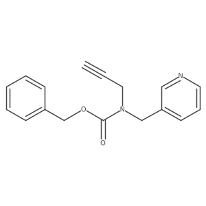 benzyl N-(prop-2-yn-1-yl)-N-[(pyridin-3-yl)methyl]carbamate结构式