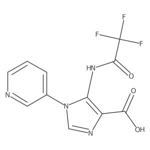 1-(pyridin-3-yl)-5-(2,2,2-trifluoroacetamido)-1H-imidazole-4-carboxylic acid Structure