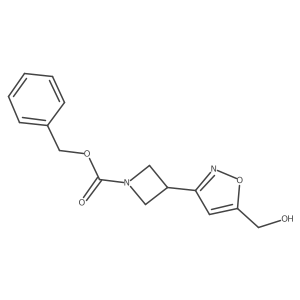 Benzyl 3-[5-(hydroxymethyl)-1,2-oxazol-3-yl]azetidine-1-carboxylate Structure