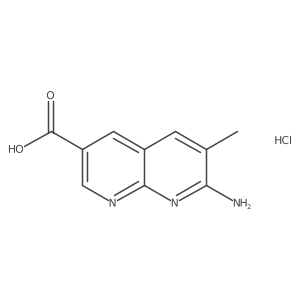 7-Amino-6-methyl-1,8-naphthyridine-3-carboxylic acid hydrochloride Structure
