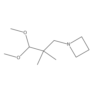 1-(3,3-Dimethoxy-2,2-dimethylpropyl)azetidine结构式