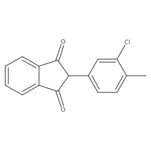 2-(3-Chloro-4-methylphenyl)-1H-indene-1,3(2H)-dione结构式