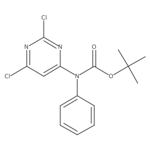 Tert-butyl (2,6-dichloropyrimidin-4-yl)(phenyl)carbamate结构式