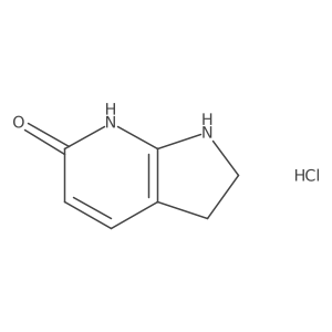 1H,2H,3H-pyrrolo[2,3-b]pyridin-6-ol hydrochloride Structure