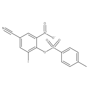 4-Cyano-2-iodo-6-nitrophenyl 4-methylbenzene-1-sulfonate结构式