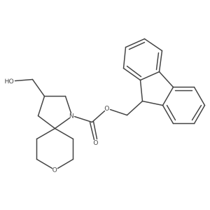 (9H-fluoren-9-yl)methyl 3-(hydroxymethyl)-8-oxa-1-azaspiro[4.5]decane-1-carboxylate Structure