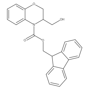 (9H-fluoren-9-yl)methyl 3-(hydroxymethyl)-3,4-dihydro-2H-1,4-benzoxazine-4-carboxylate结构式
