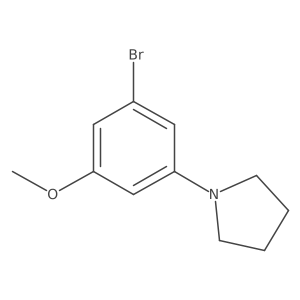 1-(3-Bromo-5-methoxyphenyl)pyrrolidine Structure