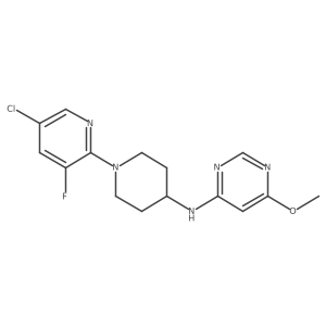 N-[1-(5-chloro-3-fluoropyridin-2-yl)piperidin-4-yl]-6-methoxypyrimidin-4-amine结构式