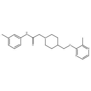 N-(3-methylphenyl)-2-(4-{[(3-methylpyrazin-2-yl)oxy]methyl}piperidin-1-yl)acetamide结构式