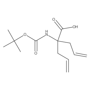 2-allyl-2-(tert-butoxycarbonylamino)pent-4-enoic acid Structure