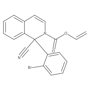 (S)-Vinyl 1-(2-bromophenyl)-1-cyanoisoquinoline-2(1H)-carboxylate Structure