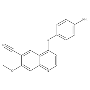 4-(4-Aminophenoxy)-6-cyano-7-methoxyquinoline结构式