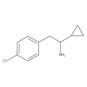 2-(4-Chlorophenyl)-1-cyclopropylethan-1-amine结构式