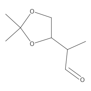 2-(2,2-Dimethyl-1,3-dioxolan-4-yl)propanal结构式