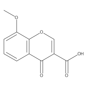 8-Methoxy-4-oxo-4H-chromene-3-carboxylic acid Structure