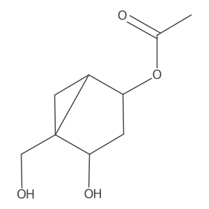 Bicyclo[3.1.0]hexane-2,4-diol, 1-(hydroxymethyl)-, 4-acetate, (1R,2S,4R,5S)-结构式