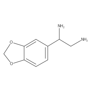 1-(1,3-Benzodioxol-5-yl)ethane-1,2-diamine结构式