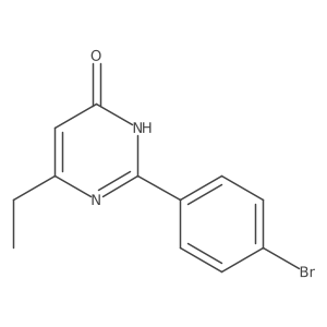 2-(4-bromophenyl)-4-ethyl-1H-pyrimidin-6-one结构式