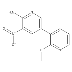 2'-Methoxy-5-nitro-[3,3'-bipyridin]-6-amine Structure