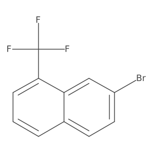 7-Bromo-1-(trifluoromethyl)naphthalene Structure