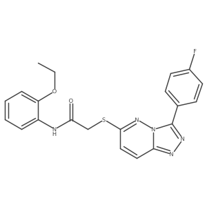 N-(2-ethoxyphenyl)-2-((3-(4-fluorophenyl)-[1,2,4]triazolo[4,3-b]pyridazin-6-yl)thio)acetamide Structure