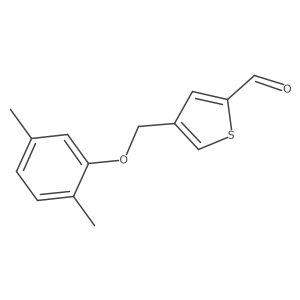 4-((2,5-Dimethylphenoxy)methyl)thiophene-2-carbaldehyde Structure