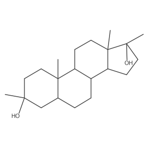 3a,17a-Dimethylandrostane-3b,17b-diol结构式