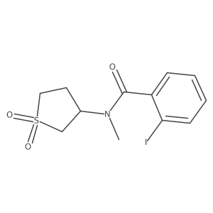 N-(1,1-dioxidotetrahydrothiophen-3-yl)-2-iodo-N-methylbenzamide Structure