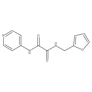 N1-(furan-2-ylmethyl)-N2-(pyridin-4-yl)oxalamide结构式