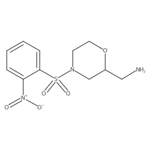 [4-(2-Nitrobenzenesulfonyl)morpholin-2-yl]methanamine结构式