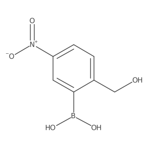 (2-(Hydroxymethyl)-5-nitrophenyl)boronic acid Structure