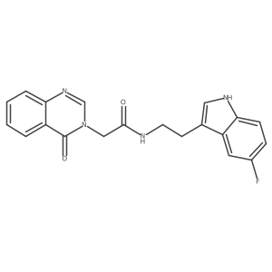 N-[2-(5-fluoro-1H-indol-3-yl)ethyl]-2-(4-oxoquinazolin-3(4H)-yl)acetamide Structure