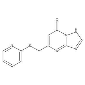 5-[(Pyridin-2-ylsulfanyl)methyl][1,2,4]triazolo[1,5-a]pyrimidin-7-ol结构式