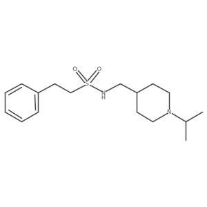 N-((1-isopropylpiperidin-4-yl)methyl)-2-phenylethanesulfonamide Structure
