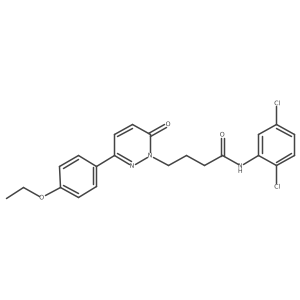 N-(2,5-dichlorophenyl)-4-(3-(4-ethoxyphenyl)-6-oxopyridazin-1(6H)-yl)butanamide结构式