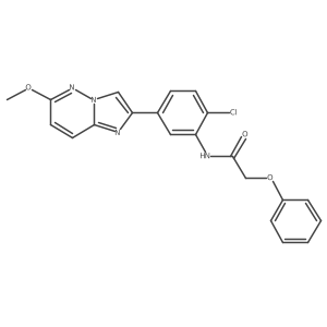 N-(2-chloro-5-(6-methoxyimidazo[1,2-b]pyridazin-2-yl)phenyl)-2-phenoxyacetamide Structure