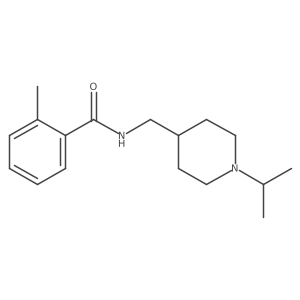N-((1-isopropylpiperidin-4-yl)methyl)-2-methylbenzamide Structure