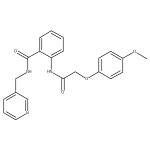 2-{[(4-methoxyphenoxy)acetyl]amino}-N-(3-pyridinylmethyl)benzamide结构式