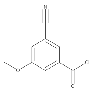 3-Cyano-5-methoxybenzoyl chloride结构式