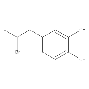 4-(2-Bromopropyl)benzene-1,2-diol Structure