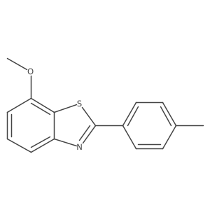 7-Methoxy-2-(4-methylphenyl)benzothiazole结构式