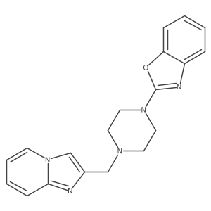 2-[4-({Imidazo[1,2-a]pyridin-2-yl}methyl)piperazin-1-yl]-1,3-benzoxazole Structure
